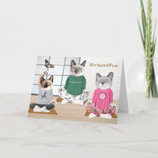 Yoga Kittens Wenskaart Kaart