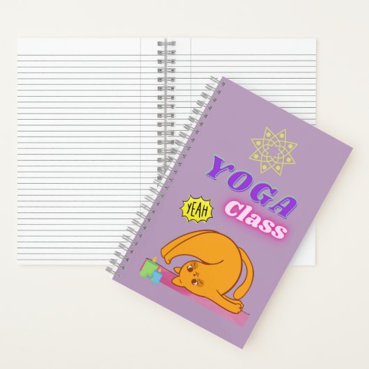 yoga-klas notitieboek (Binnen)
