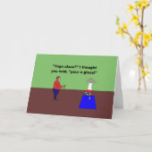 yoga - klasse giet glas kaart (Gele Bloem)