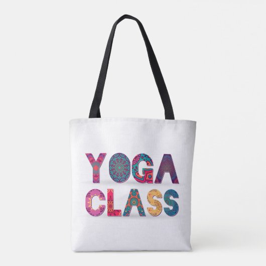 Yoga-klasse Tote Bag (Achterkant)