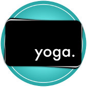 Yoga. (kleur aanpasbaar) visitekaartje