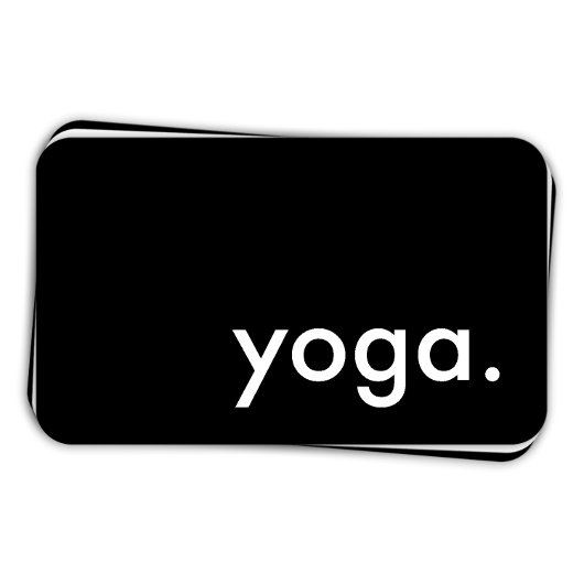 Yoga. (kleur aanpasbaar) visitekaartje