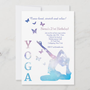 Yoga Koning Duif Uitnodiging