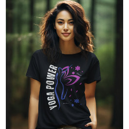 Yoga Kracht Inspirerend Typografie Yoga Tshirt