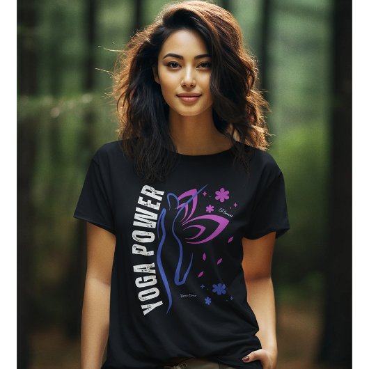 Yoga Kracht Inspirerend Typografie Yoga Tshirt