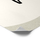 Yoga-krijger stelt silhouette meditatie-flow goud poster (Hoek)