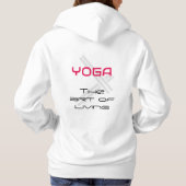 Yoga kunst van het leven hoodie (Achterkant)