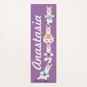 Yoga Lama's Mediteren Fun & Schattigee aangepaste  Yogamat (Voorkant)