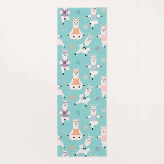 Yoga Lama's Mediteren Fun & Schattigee aangepaste Yogamat (Achterkant)