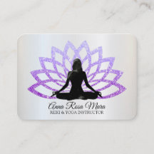 *~* Yoga Lavender Lotus Woman Healing Energy