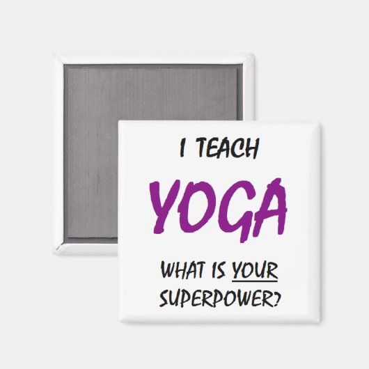 yoga leer magneet (Voorkant / Achterkant)