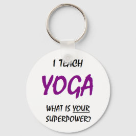 yoga leer sleutelhanger