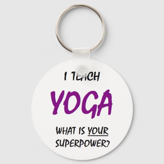 yoga leer sleutelhanger (Voorkant)