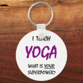 yoga leer sleutelhanger (Voorkant)