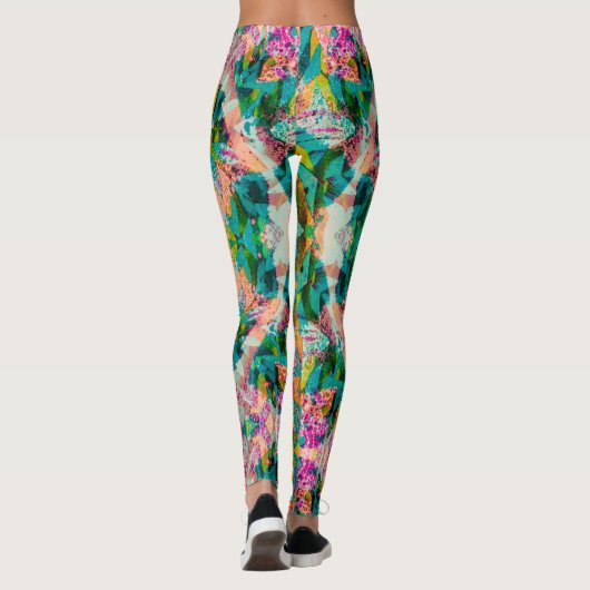 Yoga Leggings Bunt (Achterkant)