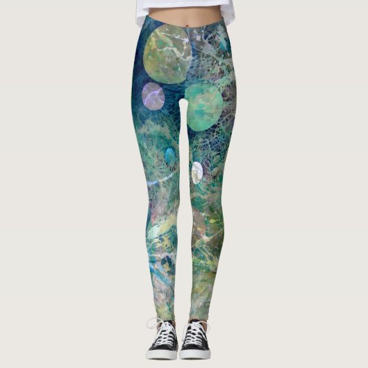 Yoga Leggings Cyberspace No 5 (Voorkant)