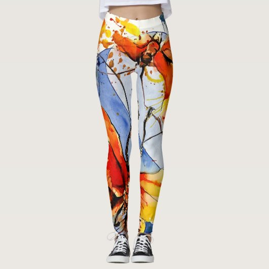 Yoga Leggings Papillons nr. 1 (Voorkant)