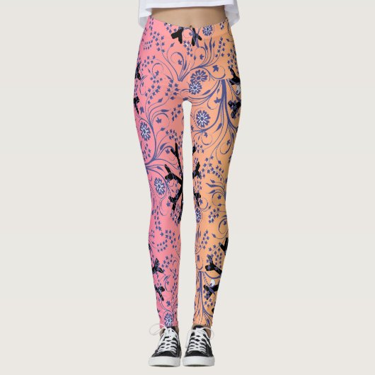Yoga Leggins met gradiënt ster patroon Leggings (Voorkant)