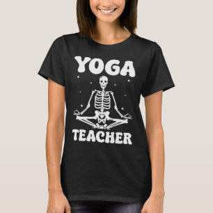 Yoga leraar Halloween meditatie T-shirt