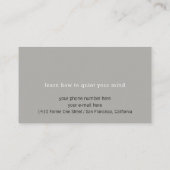 Yoga Leraar Meditatie Yin Yang Visitekaartje (Achterkant)