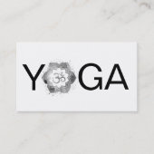 *~* Yoga leraar OM Lotus Mandala Instructor Visitekaartje (Voorkant)