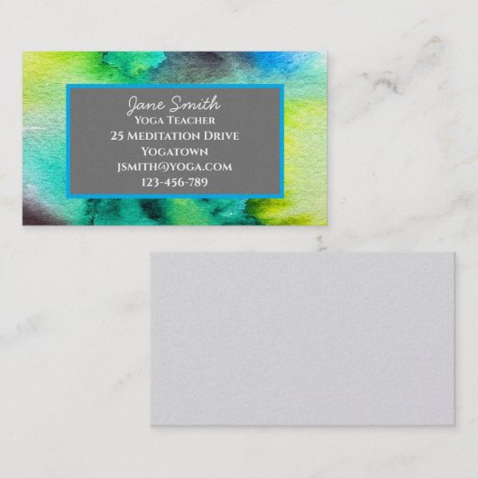 Yoga leraar Yoga Instructor genezing meditatie Visitekaartje (Voorkant / Achterkant)