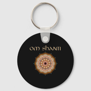 Yoga Leraren T-shirt Om Shanti Reiki Holistische G Sleutelhanger