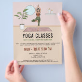 Yoga Lessen Boom Pose Yogini Instructor Lessen Flyer (Hand)