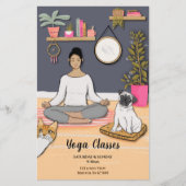 Yoga-lessen Klassen Flyer (Voorkant)