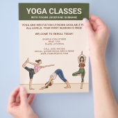 Yoga lessen Yoga Instructeur Meditatie lessen Flyer (Hand)