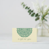 Yoga Lessenkaart Visitekaartje (Staand voorkant)