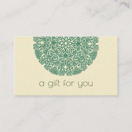 Yoga Lessenkaart Visitekaartje (Voorkant)