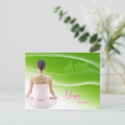 Yoga Lesson Briefkaart (Staand voorkant)
