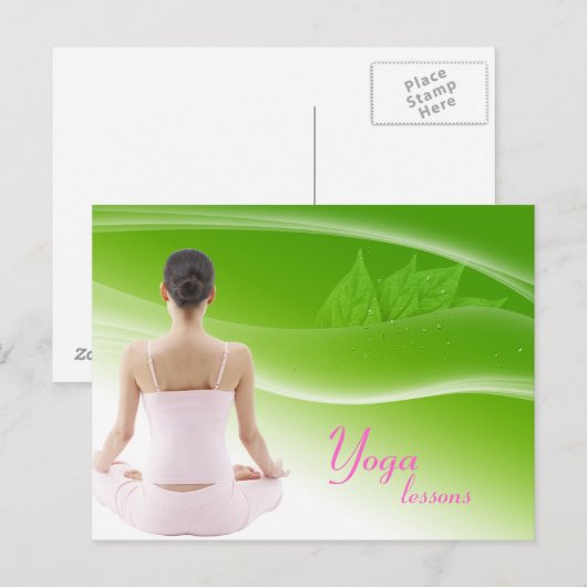 Yoga Lesson Briefkaart (Voorkant / Achterkant)