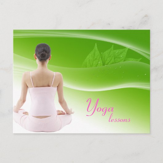 Yoga Lesson Briefkaart (Voorkant)