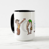 Yoga Letter Positions Women's Mok (Voorkant links)