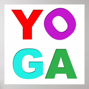 Yoga-letters Poster