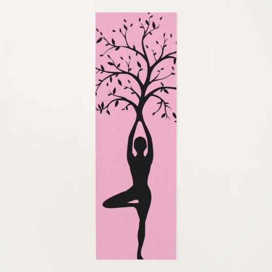Yoga Levensboom Silhouet Mat (Voorkant)