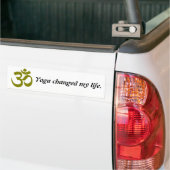 Yoga Levensveranderende Quote Bumpersticker (Op Truck)