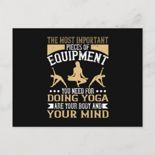 Yoga Lichaam en geest zijn de belangrijkste onderd Briefkaart