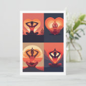 Yoga Liefde Kaart (Staand voorkant)