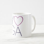 yoga-liefde koffiemok (Voorkant rechts)