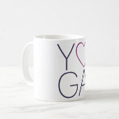 yoga-liefde koffiemok (Voorkant links)