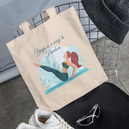 Yoga Liefhebber & Yoga is een weg naar vrijheid -  Tote Bag