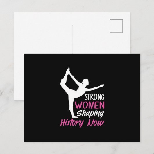 Yoga Liefhebber | Yoga Sterke Vrouw Briefkaart (Voorkant / Achterkant)