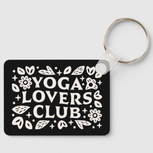 Yoga-liefhebbersclub grappige yogi-vrienden sleutelhanger