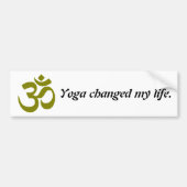 Yoga Life Changing Quote Bumpersticker (Voorkant)