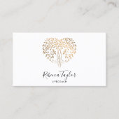 Yoga Life Coach Therapie Hartboom van het Leven Visitekaartje (Voorkant)