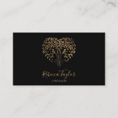 Yoga Life Coach Therapie Hartboom van het Leven Visitekaartje (Voorkant)