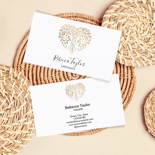 Yoga Life Coach Therapie Hartboom van het Leven Visitekaartje